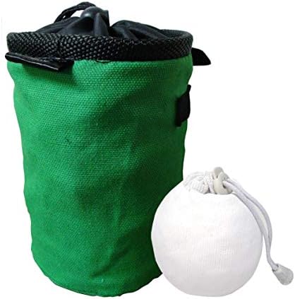 Z ATHLETIC Chalk & Bag Combo for Gymnastics, Climbing, and Weight Lifting (Refillable, Multiple Colors)