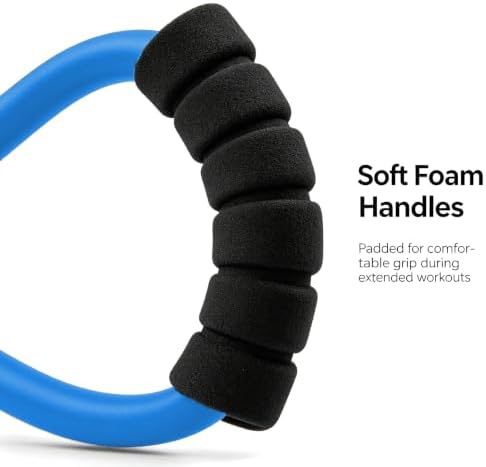 Figure 8 Resistance Bands with Handles, 20/40/60 lb, 3-Pack