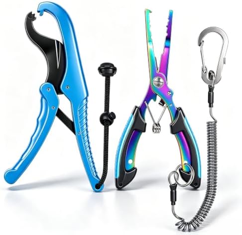 Fishing Tools Kit-Stainless Steel Fish Pliers, Floating Fish Lip gipper, Multi-Functional Jaw Anti-Corrosion, Fishmen Must Have Fishing Gear