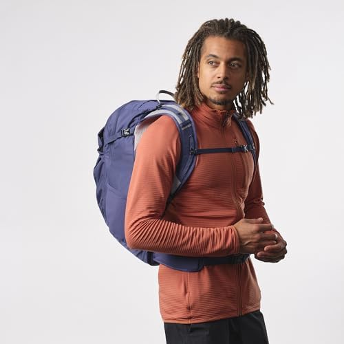 Salomon Unisex Trailblazer 30, Hiking & Trekking Backpack, 30-Liter - Mazarine Blue/Ghost Gray