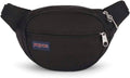 JanSport Fifth Avenue Fanny Pack Crossbody Bags for Women, Men - Stylish, Durable Waist Bag with Adjustable Belt, Main Zippered Pocket, Quick Stash Pocket, Travel Essentials, Black