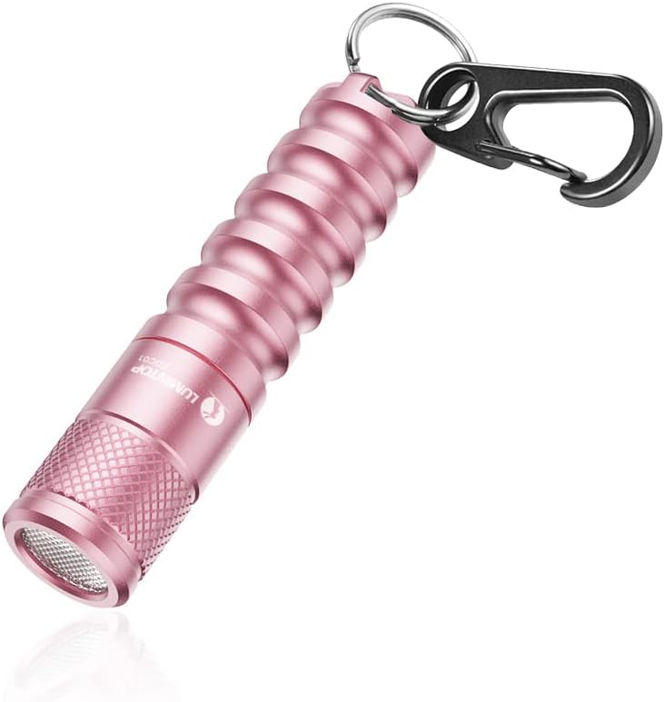 LUMINTOP EDC01 Keychain Flashlight 120 lumens Pocket EDC Flashlight 36 Hours Long Lasting IPX8 Waterproof for Daily Use Blue