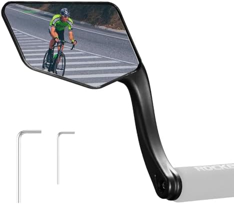 ROCKBROS Bar End Bike Mirror, 360° Adjustable Bicycle Mirror for E-Bike