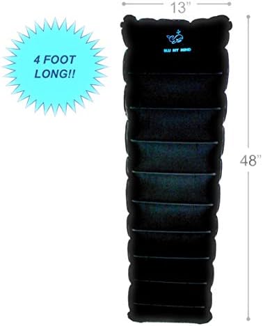 Travel Inflatable Body Pillow, The Original Full Size Travel Body Pillow 48 x 12 Inches with Drawstring Bag for Easy Packing.