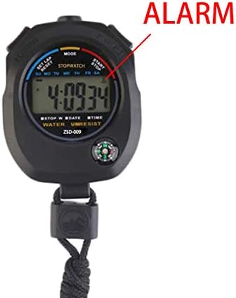 Pgzsy 2 Pack Multi-Function Electronic Digital Sport Stopwatch Timer, Large Display with Date Time and Alarm Function,Suitable for Sports Coaches Fitness Coaches and Referees,Pgzsy