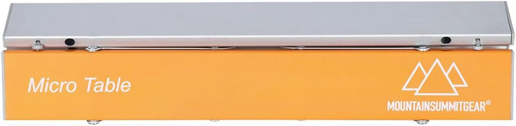 MOUNTAIN SUMMIT GEAR Portable Folding Camping Table 4 Sizes - Micro, Small, Standard & Large | Lightweight Aluminum Outdoor Camp Table for Camping, Picnic, Beach, Kitchen (Micro Table)