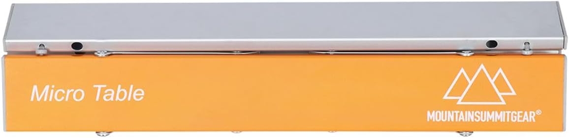 MOUNTAIN SUMMIT GEAR Portable Folding Camping Table 4 Sizes - Micro, Small, Standard & Large | Lightweight Aluminum Outdoor Camp Table for Camping, Picnic, Beach, Kitchen (Micro Table)