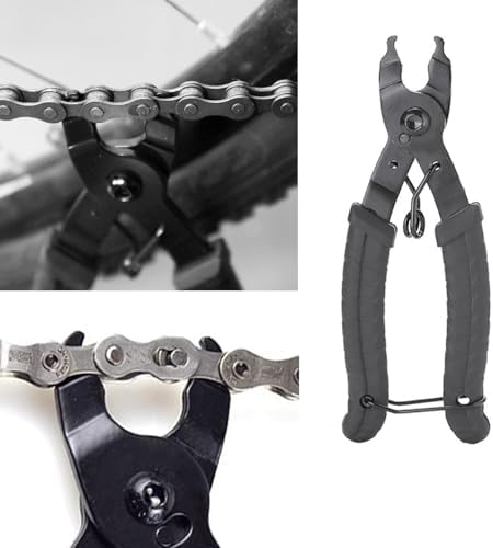 Bike Chain Repair & Maintenance Tools Kits:Bike Link Plier + Chain Breaker Splitter Tool+Chain Checker+3 Pairs Bicycle Missing Links+Chaingang Cleaning Brush,for Repair & Cleaning Maintenance Solution