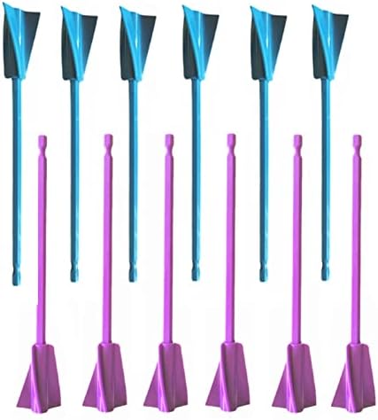 RF REENFAYA Resin Mixer Paddles 12PCS Epoxy Drill Attachment Paint Stirrer