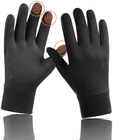 Lightweight Running Winter Gloves Touch Screen Gloves Liners for Cycling Biking for Men Women