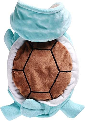 Dog Cat Halloween Costumes - Pet Turtle Cosplay Clothes, Adorable Flannel Tortoise Puppy Pajama Outfit, Soft Velvet Christmas Doggie Hoodies, Funny Fleece Sweater for Small Medium Large Dogs, XLarge