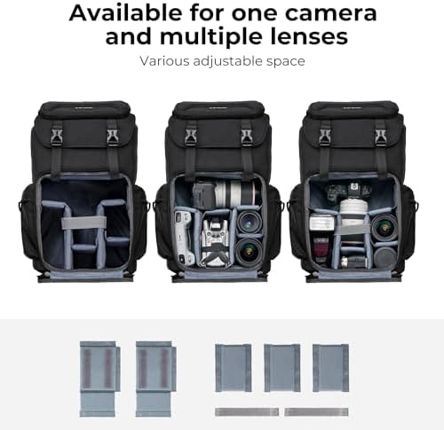 K&F CONCEPT Camera Backpack, Hard Shell Photography Backpack