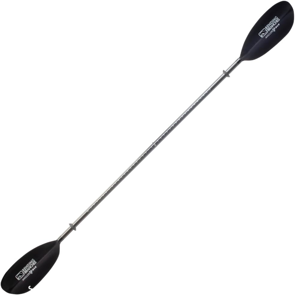 Bending Branches Angler Ace Snap-Button Kayak Fishing Paddle – Lightweight Carbon Shaft, Carbon-Reinforced Nylon Blades, 2-Piece Design, Durable Performance for Fishing & Touring Kayaks