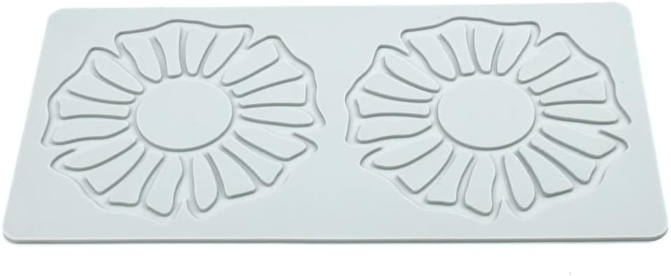 Hollow Leaf Silicone Molds Lover Heart Chocolate Molds Geometry 3D Silicone Mould Chocolate Candy Leaf Mold Sugar Craft Cake Decoration Cupcake Top (P_Flower_10*5.24 * 0.12inch)