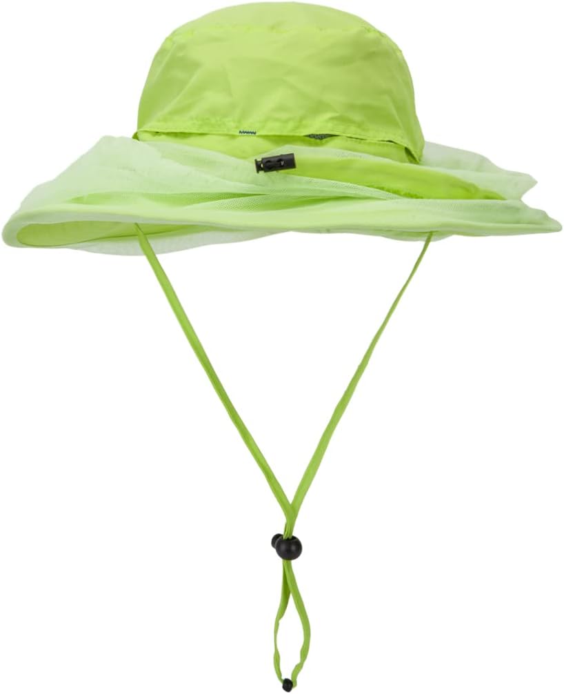 Fishing Hat Sun Protection Hat Mosquito Head Net for Outdoors Bucket Hat with Hidden Net Mesh