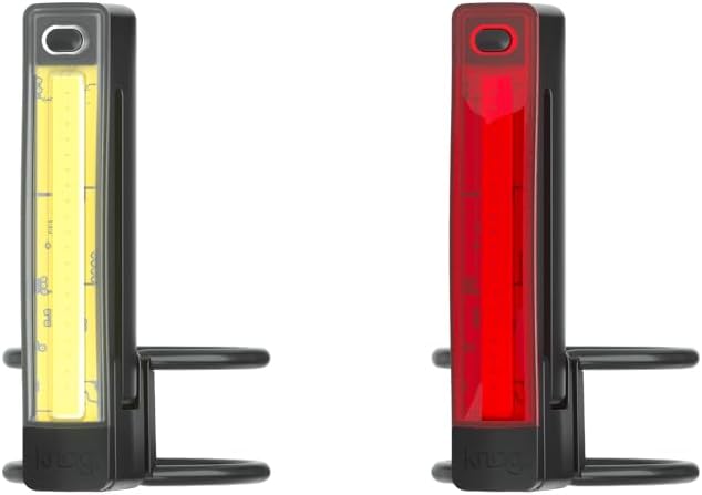 Knog Plus Twinpack USB Rechargeable Front & Rear Bike Light Black