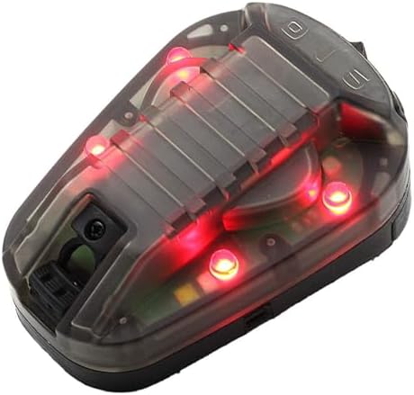 Tactical Helmet Light Signal Light Military IFF Helmet Light Flashlight Survival Signal Light for Outdoor Sports with LED + IR/Strobe