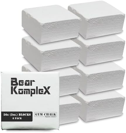 Bear KompleX Gym Chalk Blocks Non Slip Grip for Hands 8 pcs, 56g, Hands