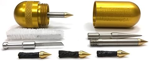Dynaplug Micro PRO Pill Bike Tubeless Tire Puncture Repair-1 KiT with 10 Pieces. Choose Your Color.