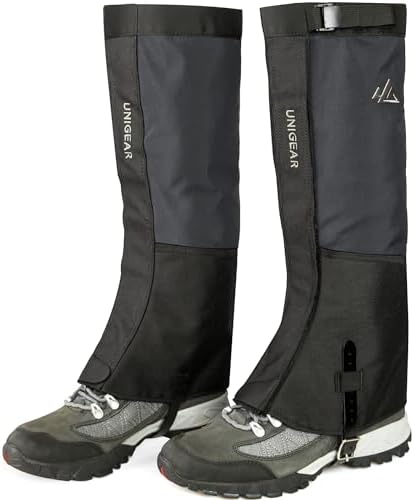 Unigear Leg Gaiters, 1000D Waterproof Boot Gaiters for Hiking Snow Hunting