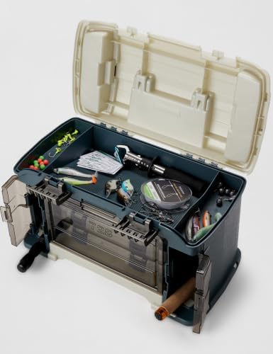 Plano Angled Tackle System with Three 3560 Stowaway Boxes, Fishing Tackle Storage, Premium Tackle Storage