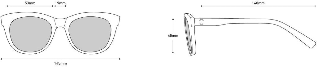 Spy Optic Boundless, Round Cat-Eye Sunglasses, Color and Contrast Enhancing Lenses
