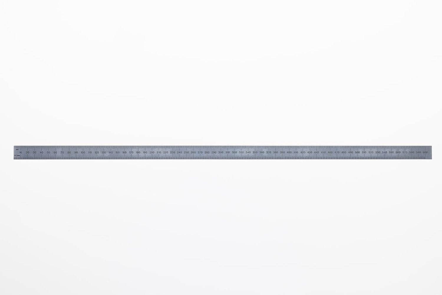 PEC Tools 24"/600mm Steel Rule, Slim & Flexible, Made in USA
