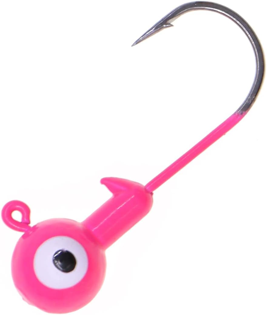 Fishing Lures Jig Heads,Ball Heads 1/32oz-1oz,Sharp Fishing Hooks for Freshwater or Saltwater