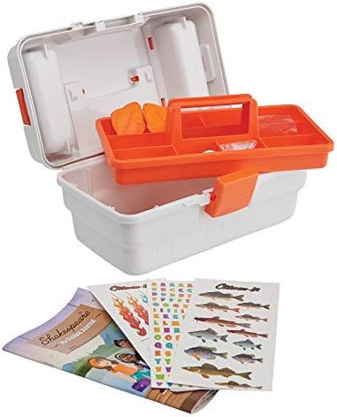 Shakespeare Customize-It Tackle Box, Kids Tackle Box with Tackle Included