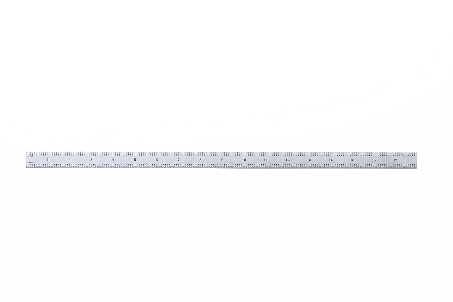 PEC Tools 18" Flexible Metal Ruler, 3R Graduation, Precision Measuring Tool