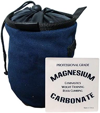 Z ATHLETIC Rock Climbing Chalk Bag & Gym Chalk Ball Combo for Bouldering, Gymnastics, and Weightlifting (2oz Block, Multiple Colors)