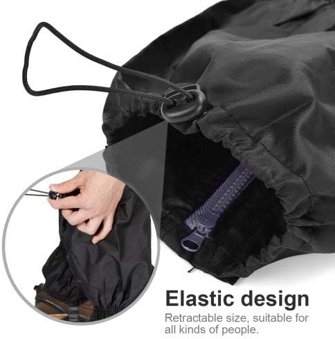 Hiking Gaiters Lightweight Leg Gaiters Snow Gaiters Waterproof Windproof Durable Leg Cover Protect for Mountain Snow, Hiking, Skiing, Walking, Climbing, Hunting