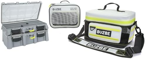 BUZBE Swarm Breeze 15 - Breathable Modular Tackle Bag with Basic Boxes and Quik Qube Breeze