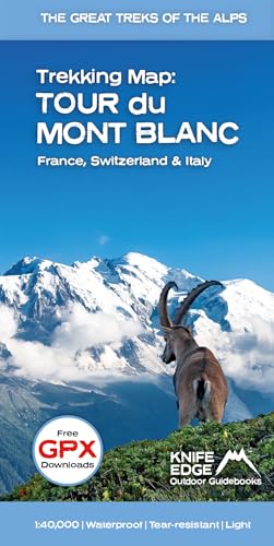 Trekking Map: Tour du Mont Blanc: English/French/German; 1:40,000 mapping; Free GPX downloads; Water: English/French/German; 1:40,000 mapping; Free GPX downloads; Waterproof; Tear-resistant; Light
