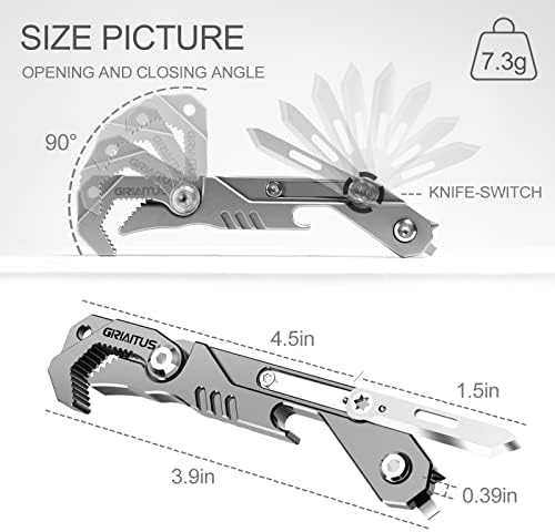 EDC Multitool 7 in 1 with knife, Wrench, Folding Knife, Screwdriver