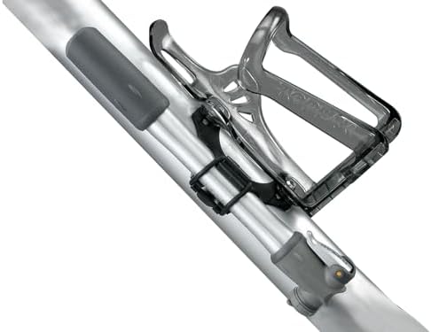 Topeak Pocket Rocket Bike Mini Hand Pump, Compact, High-Pressure for Road Bikes, 160 PSI/11 Bar, Aluminum Barrel, Dual-Density Handle, Integrated Dust Cap and Side Mount Bracket (Silver/Black)