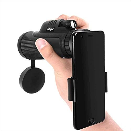 Portable Binoculars High Power Monocular 12x50 Monocular Telescope Hd Mini Monocular Outdoor Camping Scopes with Phone Clip Tripod