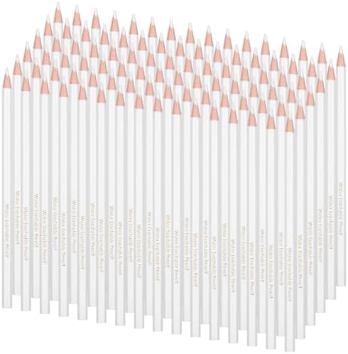 Sabary 48 Pcs White Fabric Pencils for Sewing White Colored Chalk Pencils