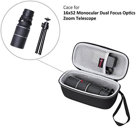 XANAD Monocular EVA Hard Case for Telescope Within Size 7.9 x 3.7 x 3.8 Inches - Travel Protective Carrying Storage Bag (Sale Case Only)