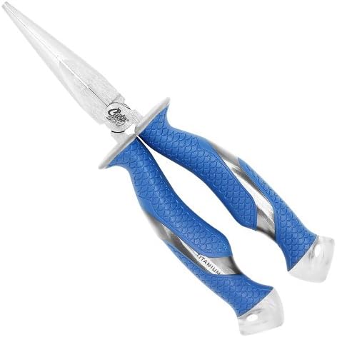 CUDA 8.75" Needle Nose Pliers | Durable Fishing Hooks Remover with Wire, Mono & Fluorocarbon Cutter - Saltwater & Freshwater Use