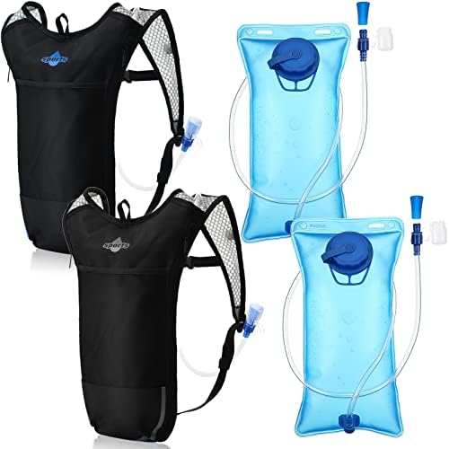 Reginary 2 Pack Hydration Backpack with 2L Water Bladder, Blue, White