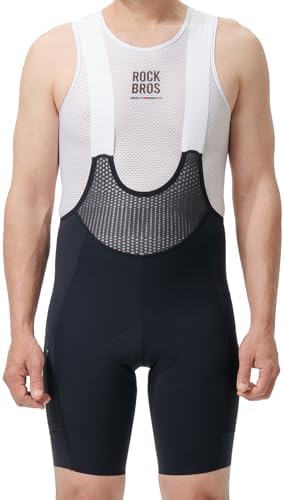 ROCKBROS Men's Cycling Bib Shorts Breathable Padded with Pockets