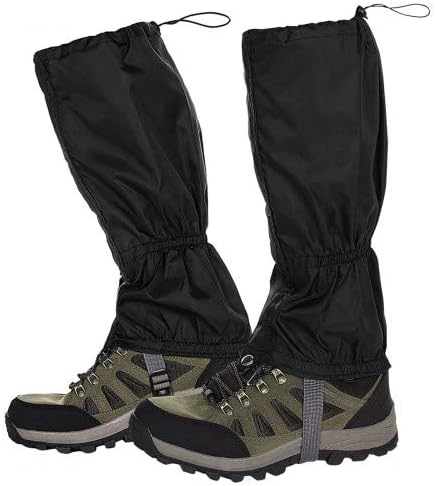 Hiking Gaiters Lightweight Leg Gaiters Snow Gaiters Waterproof Windproof Durable Leg Cover Protect for Mountain Snow, Hiking, Skiing, Walking, Climbing, Hunting