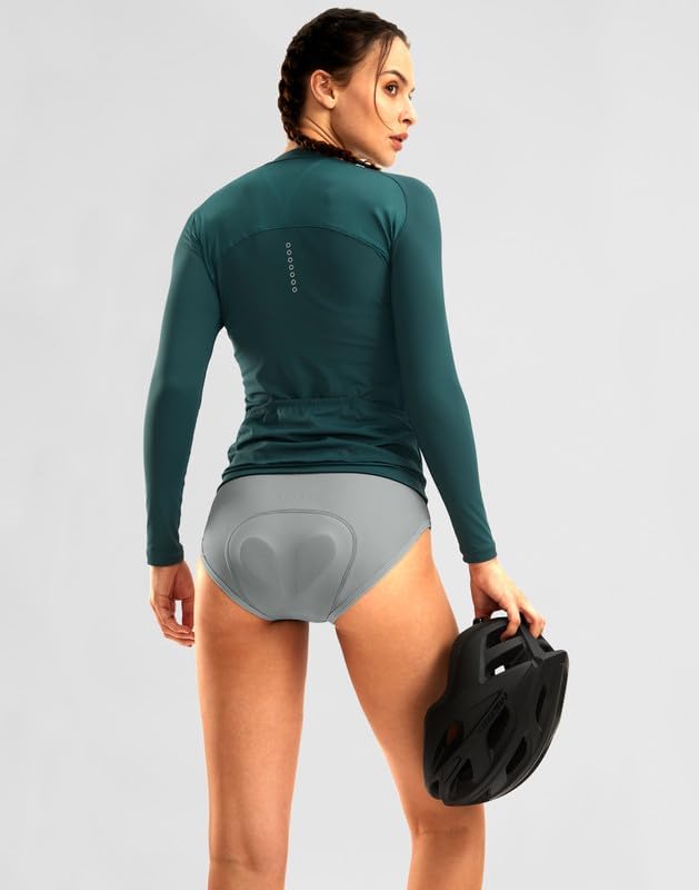 Bikewa Women's 4D Padded Bike Underwear Cycling Bicycle Shorts Biking Riding Briefs Biker Cycle Undershorts for Women