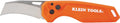 Klein Tools 44321 Folding Utility Pocket Knife, Compact EDC with Hawkbill Knife Blade, Button Lock, Pocket Clip, and Tether Hole