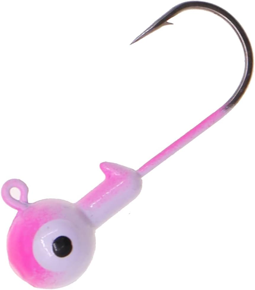 Fishing Lures Jig Heads,Ball Heads 1/32oz-1oz,Sharp Fishing Hooks for Freshwater or Saltwater