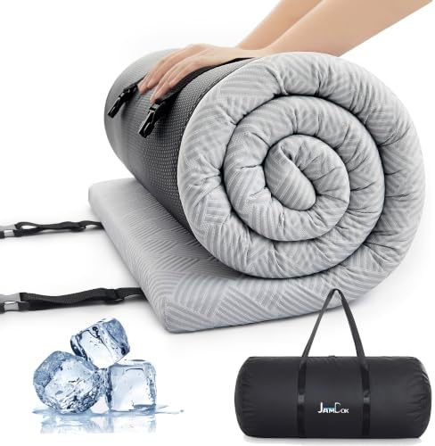 Jamdok Cooling Foam Camping Mattress for Hot Sleeper,Waterproof(75x30x2“)