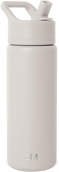 Simple Modern Insulated Water Bottle with Straw | 18oz | Beige