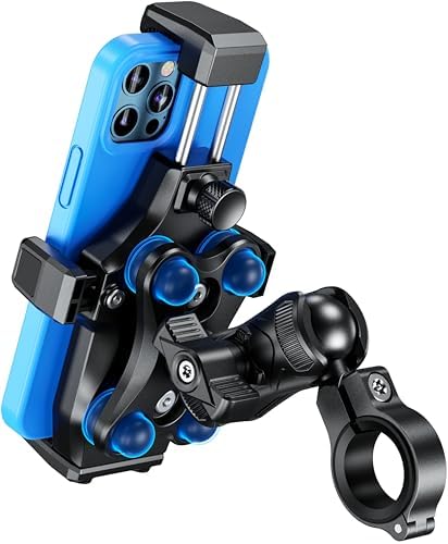 Kewig Motorcycle Phone Mount with Vibration Dampener & Secure Lock