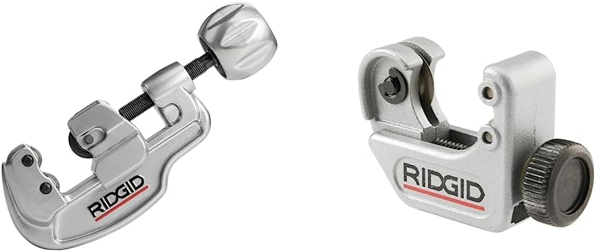 RIDGID 29963 Model 35S 1/4" to 1-3/8" Stainless Steel Tubing Cutter with X-CEL Knob, Silver